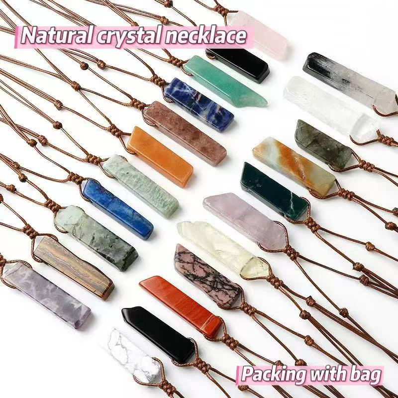 C-08 Crystal Necklace (color dots(15styles