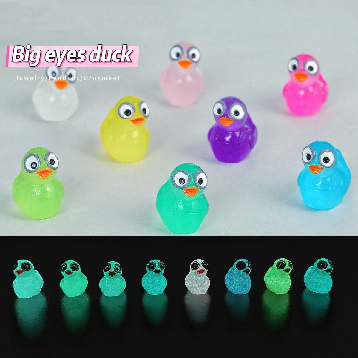 C-07 4styles Luminous Duck (3pcs/bag(by charms