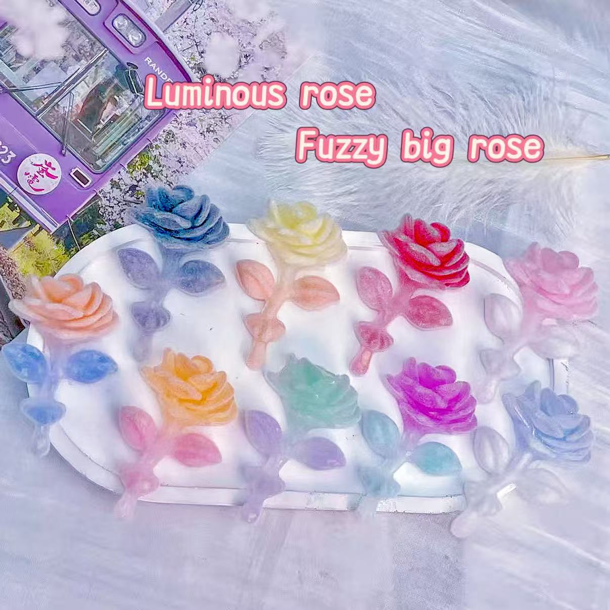 C-20 Luminous Fluffy Big Rose (9styles