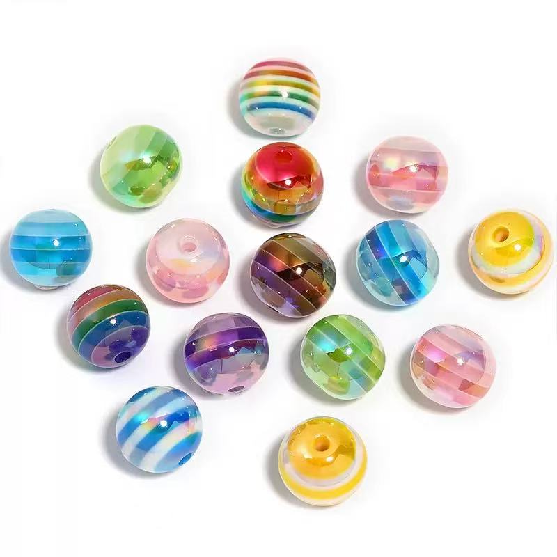A-(New) C-17 Rainbow Colorful 16mm Beads(3pcs/bag(by duck