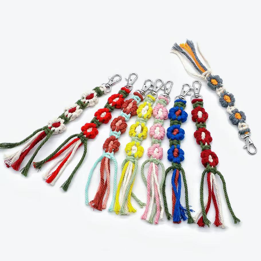 C-28 Scotticize Tassel Long Flower Keychain (9styles