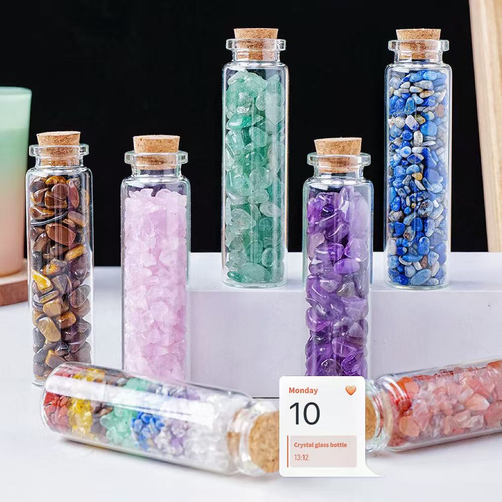 D-10 Huge Crystal Glass Bottle (color dots