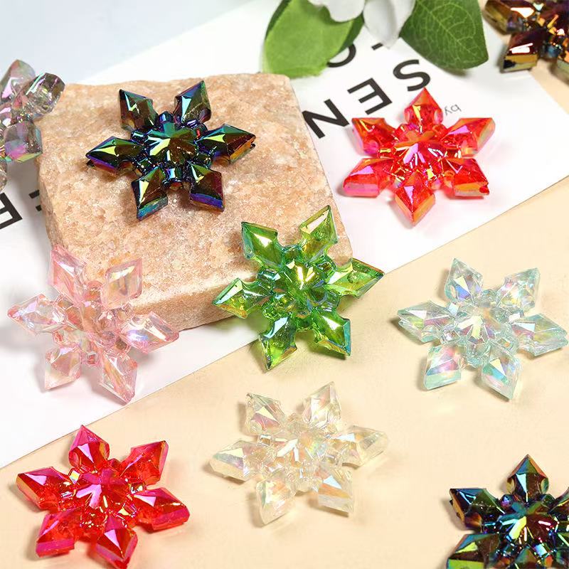 C-44 Gliter Snowflake Beads for pen(3pcs/bag(by duck