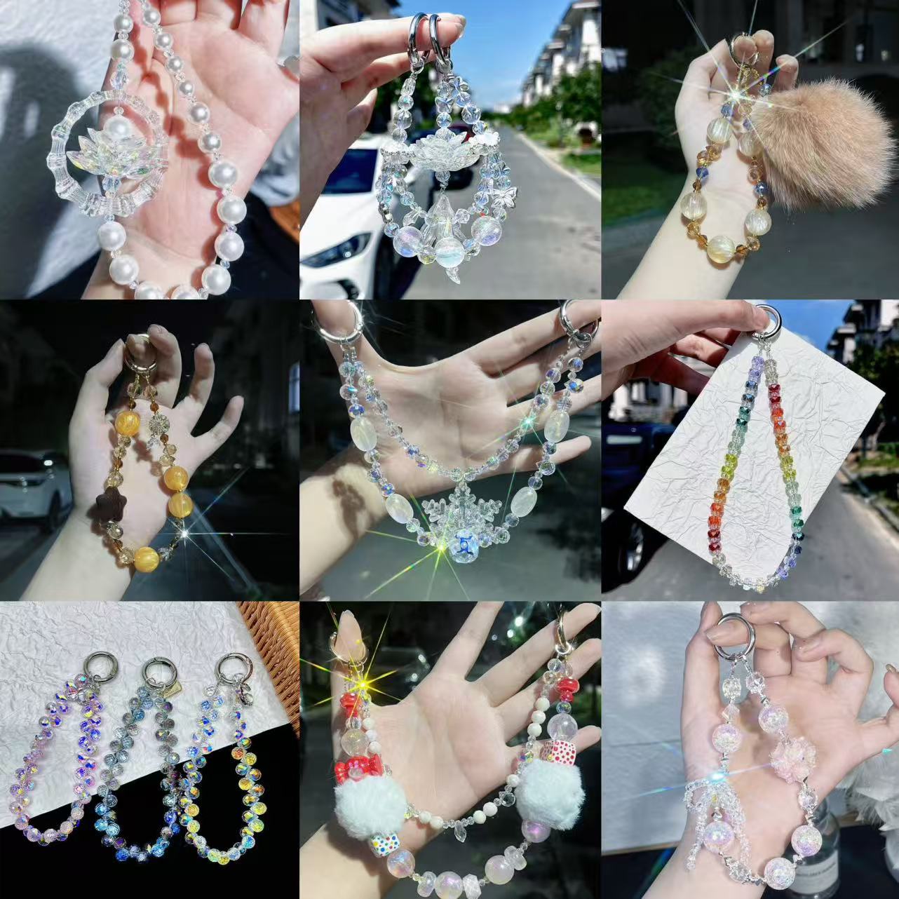 A-03 Super Luxury Phone Chain (color dots