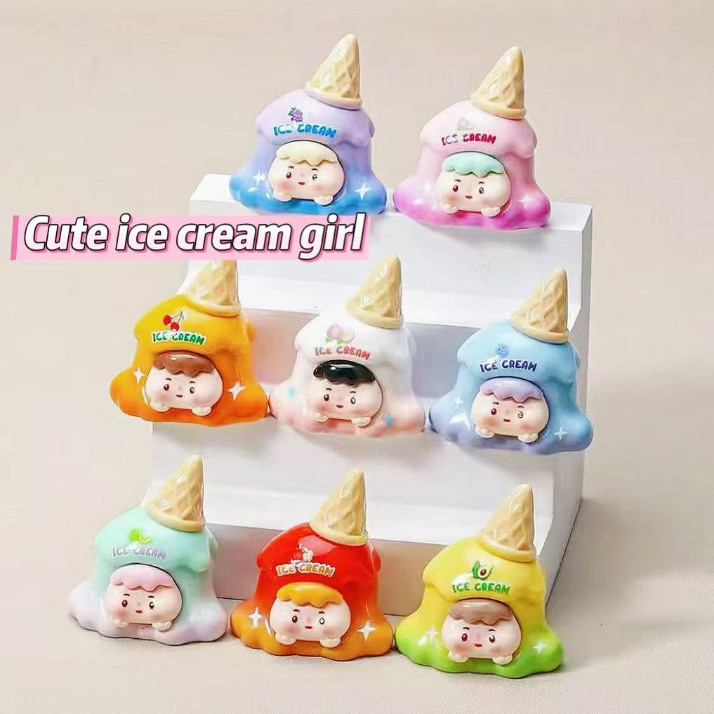C-18 Ice cream Girl Cute Charms (8styles