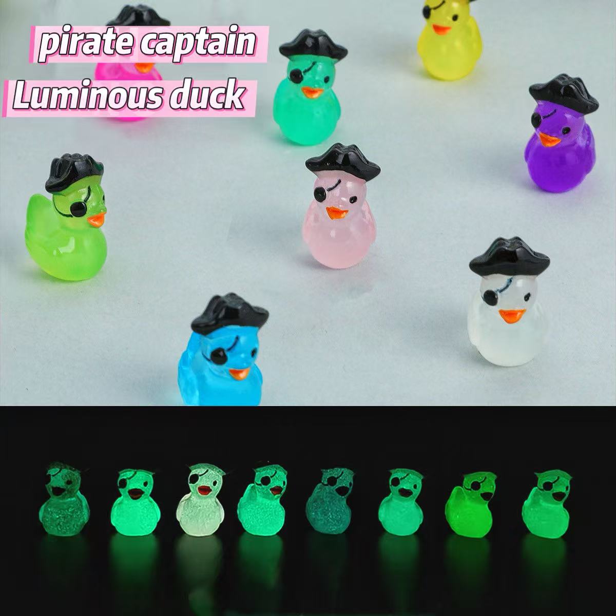 C-07 4styles Luminous Duck (3pcs/bag(by charms