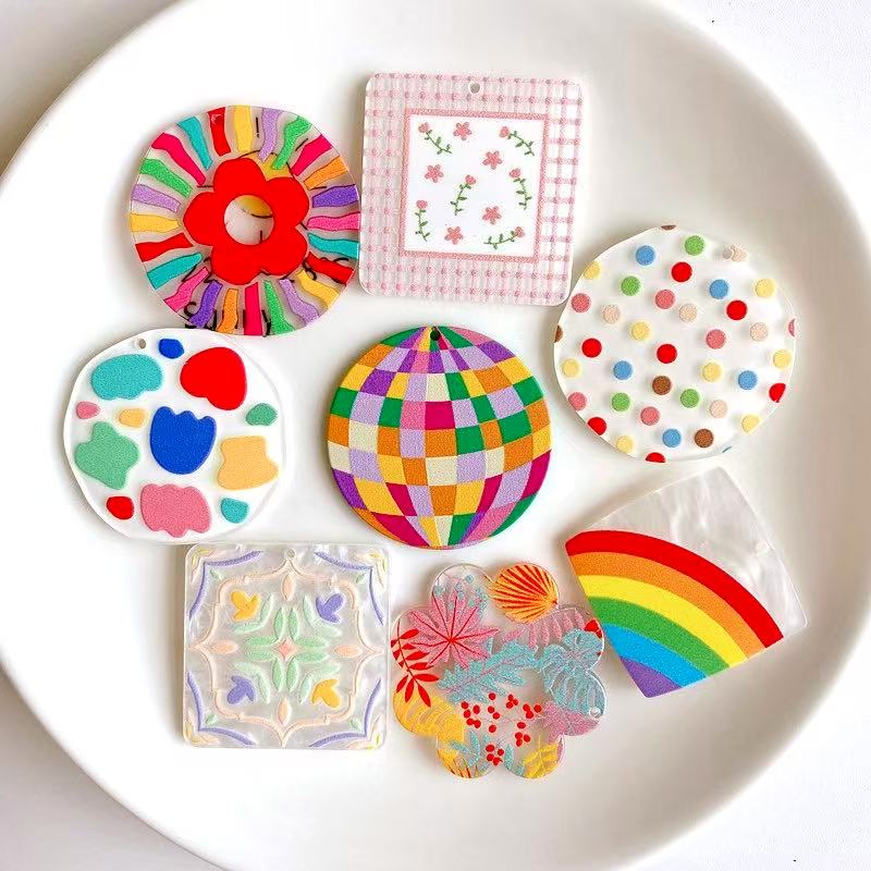 C-34 Rainbow Flat Back (8styles