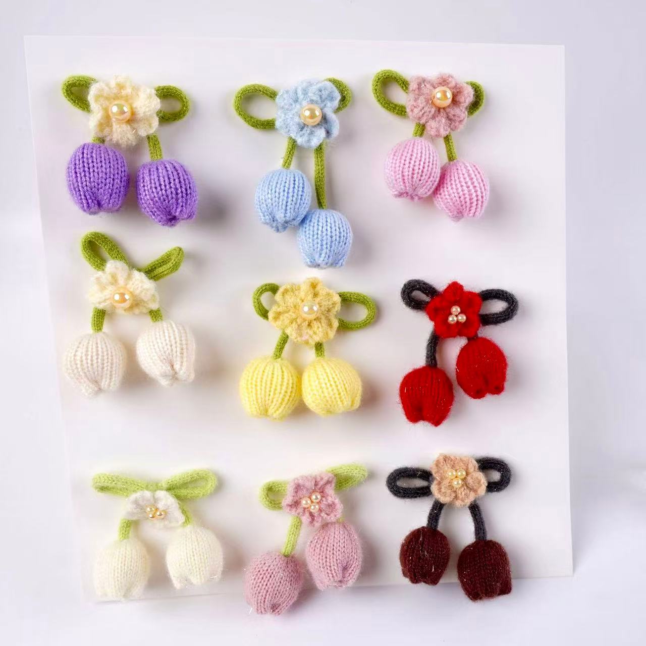 C-31 Woolen Yarn Tulip Flower (9styles