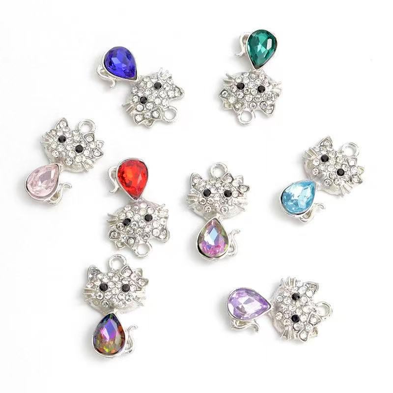 P-16 Cute Cat  Pendant（3pcs/bag(by duck