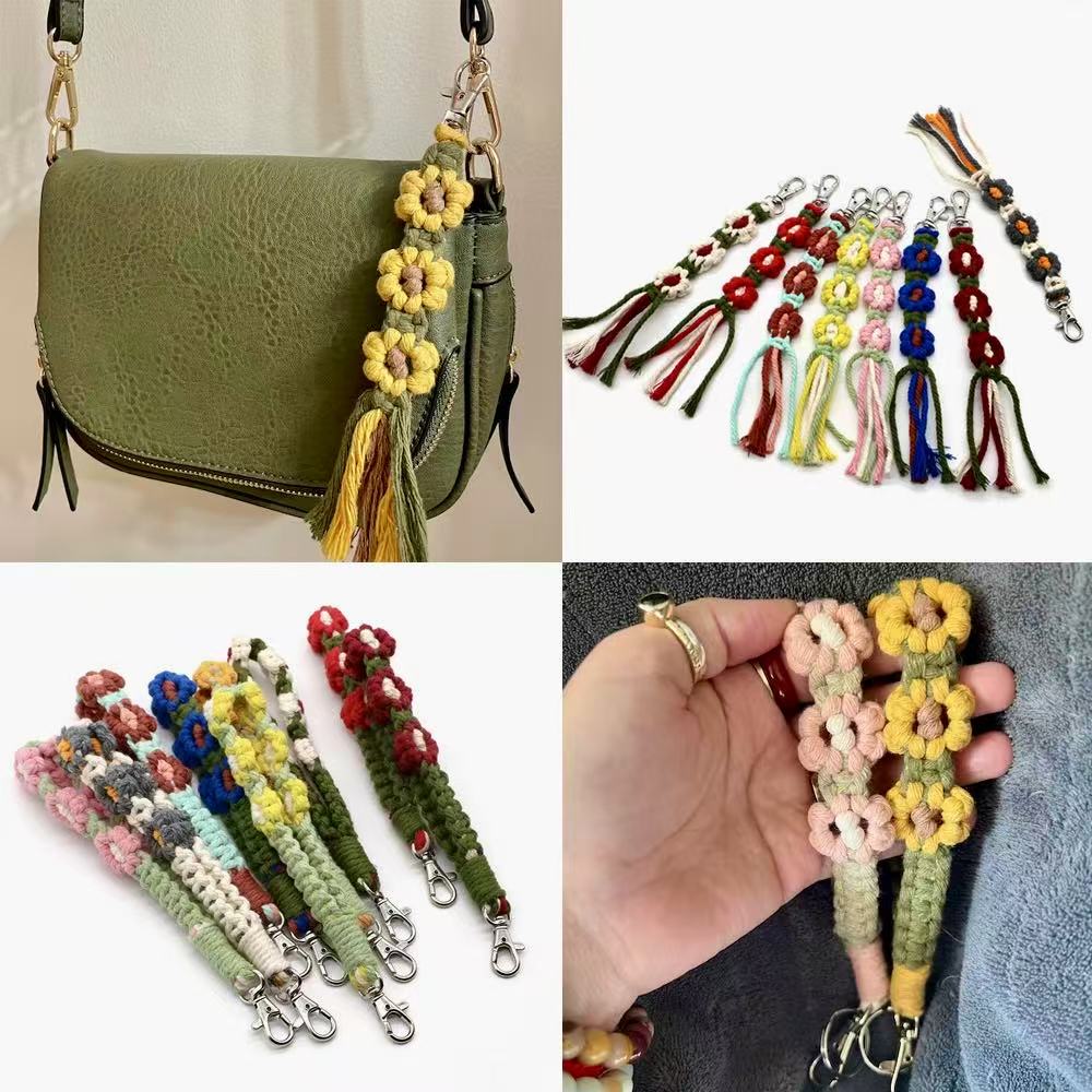 C-28 Scotticize Tassel Long Flower Keychain (9styles